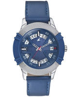 Fastrack, Men's Watch Dial It Up Collection Analog , Blue Dial Blue Leather Band, 3223KL01